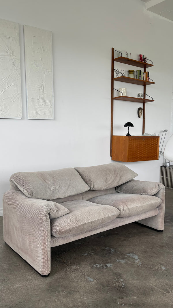 Two-Seaters Maralunga Sofa by Vico Magistretti for Cassina