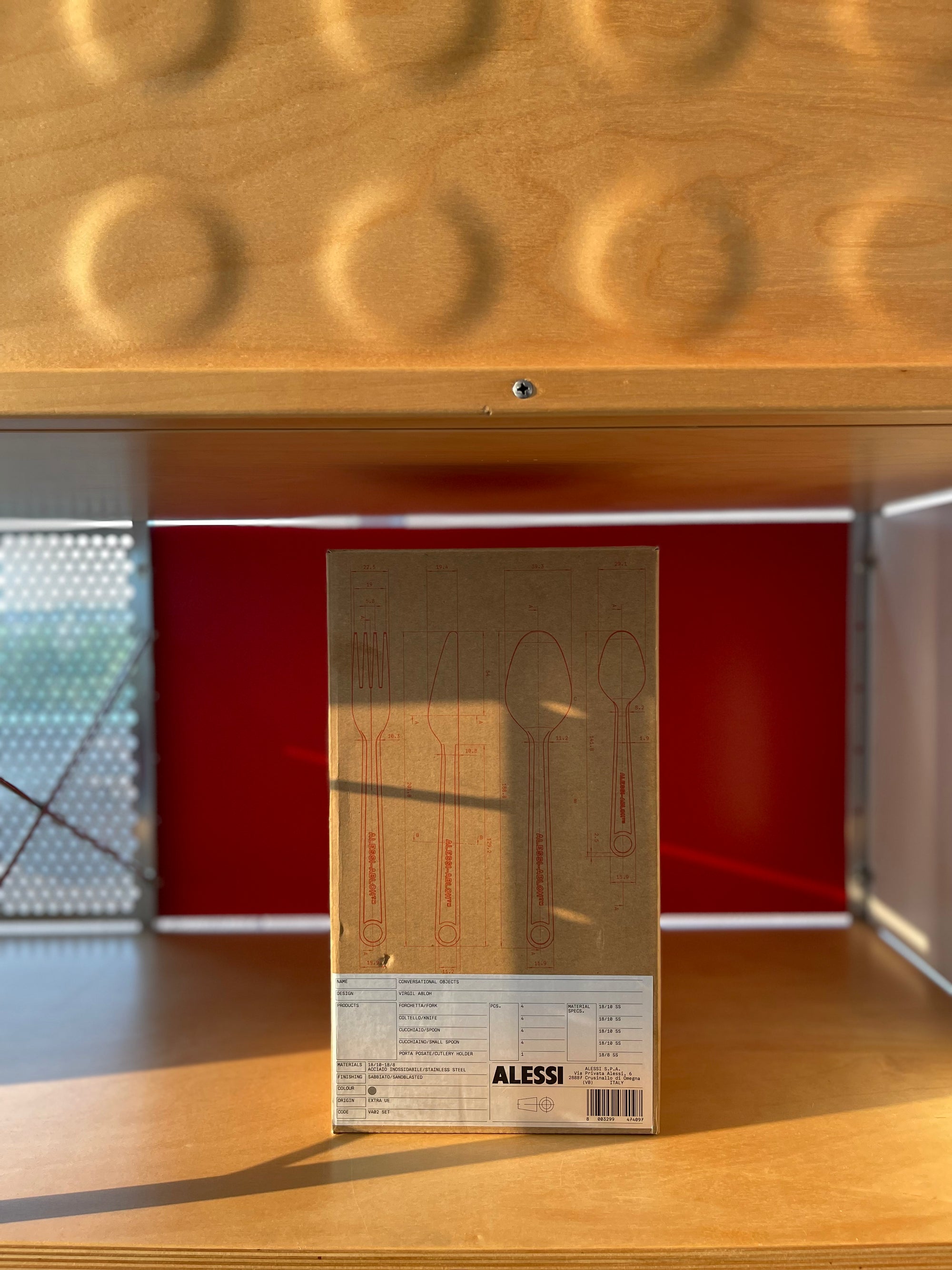 Alessi X Virgil Abloh “Conversational Objects“ Cutlery Set. 16Pcs
