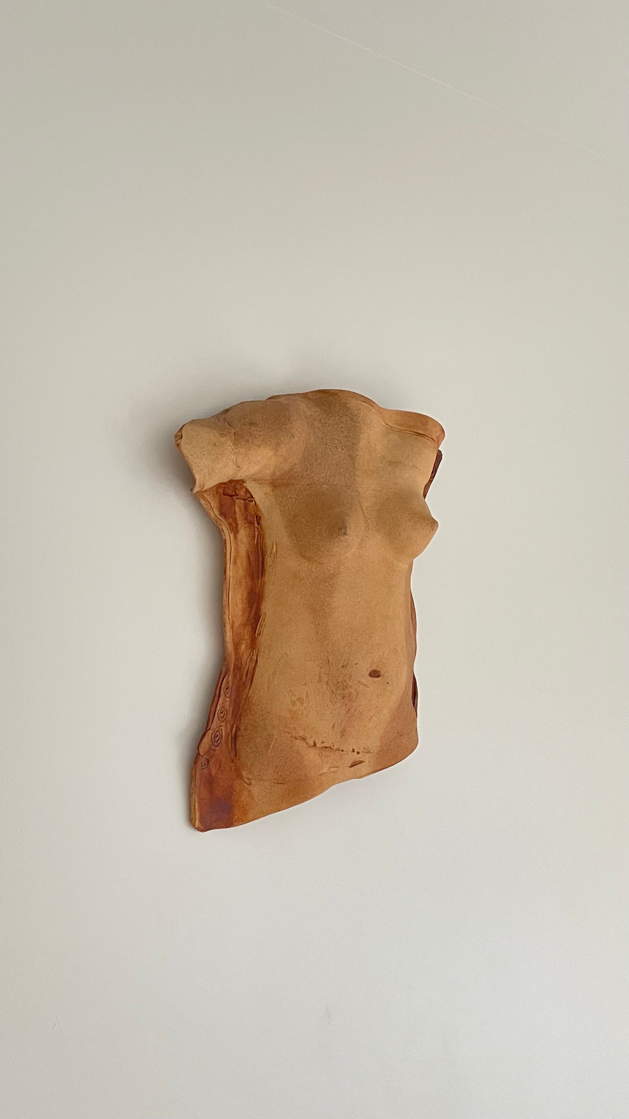 Nude Terracota Torso Wall Sculpture by LeBaron. 1934