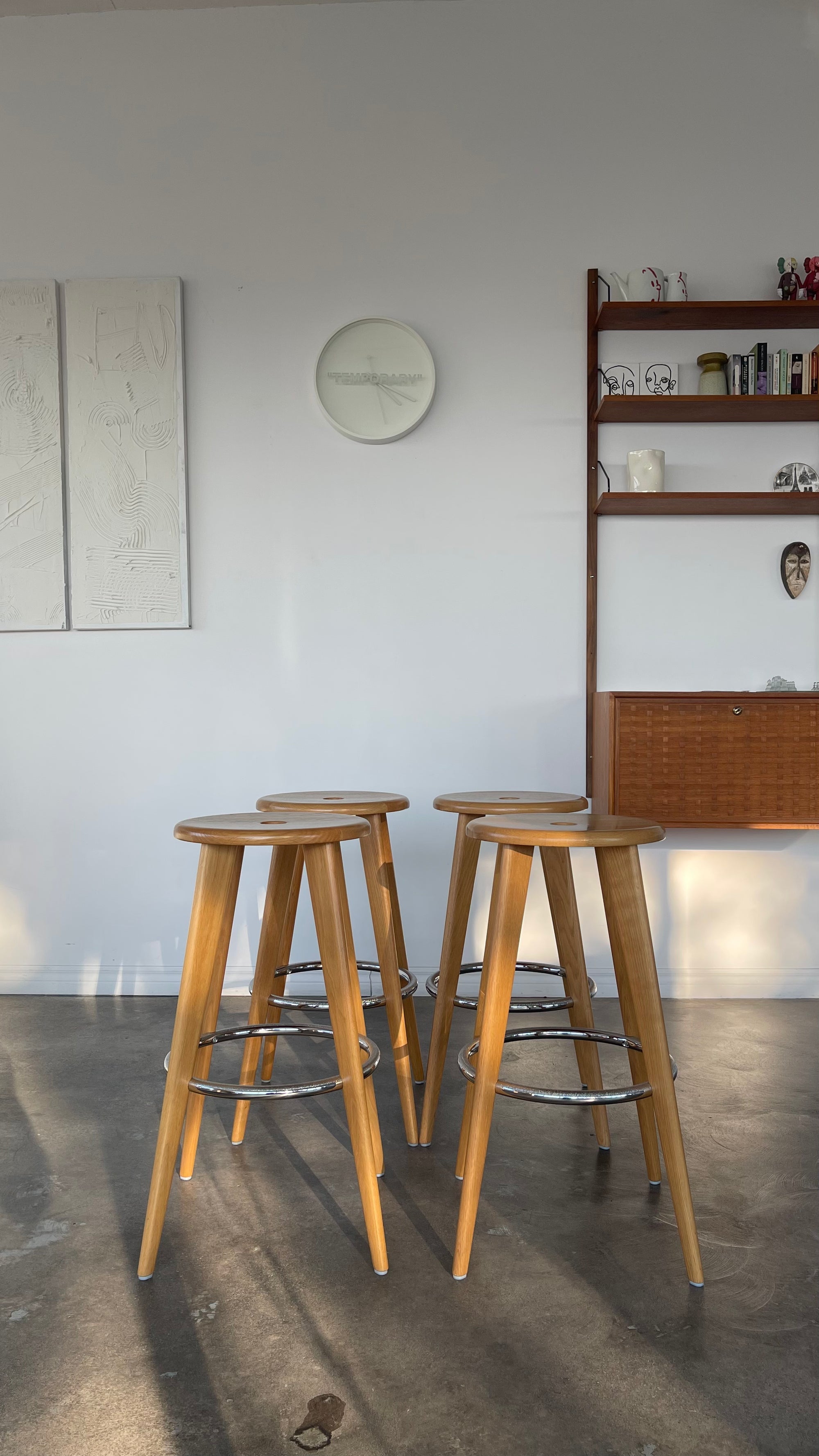 Set of 4 "Haut Tabouret" by Jean Prouvé
